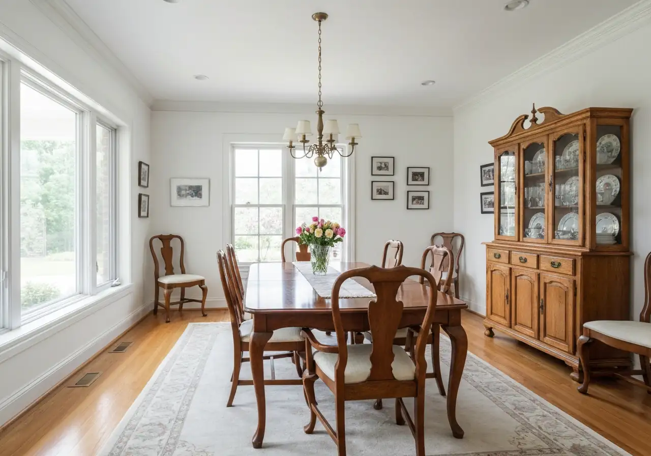 The Pure White Dining Room