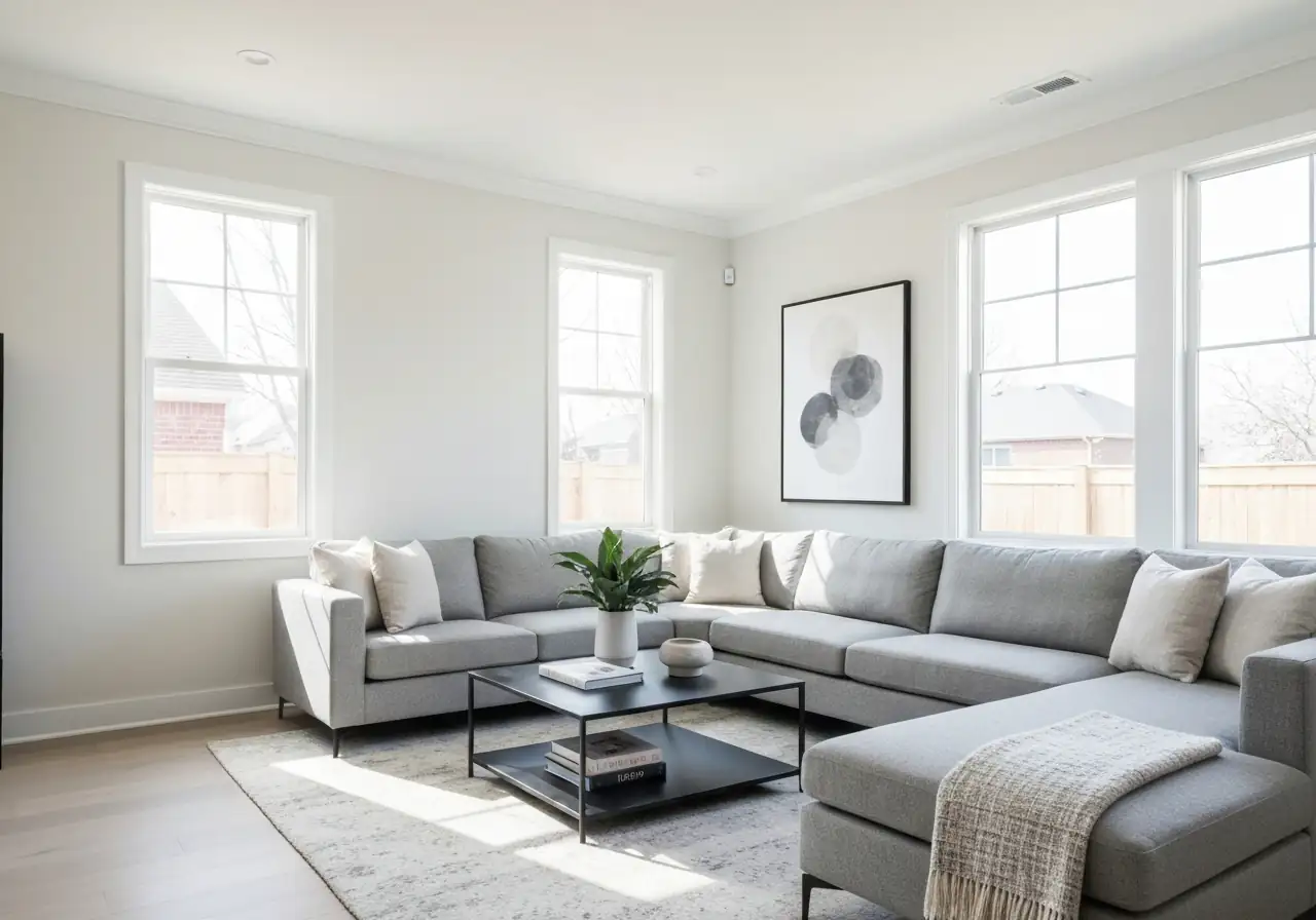 The Extra White Living Room